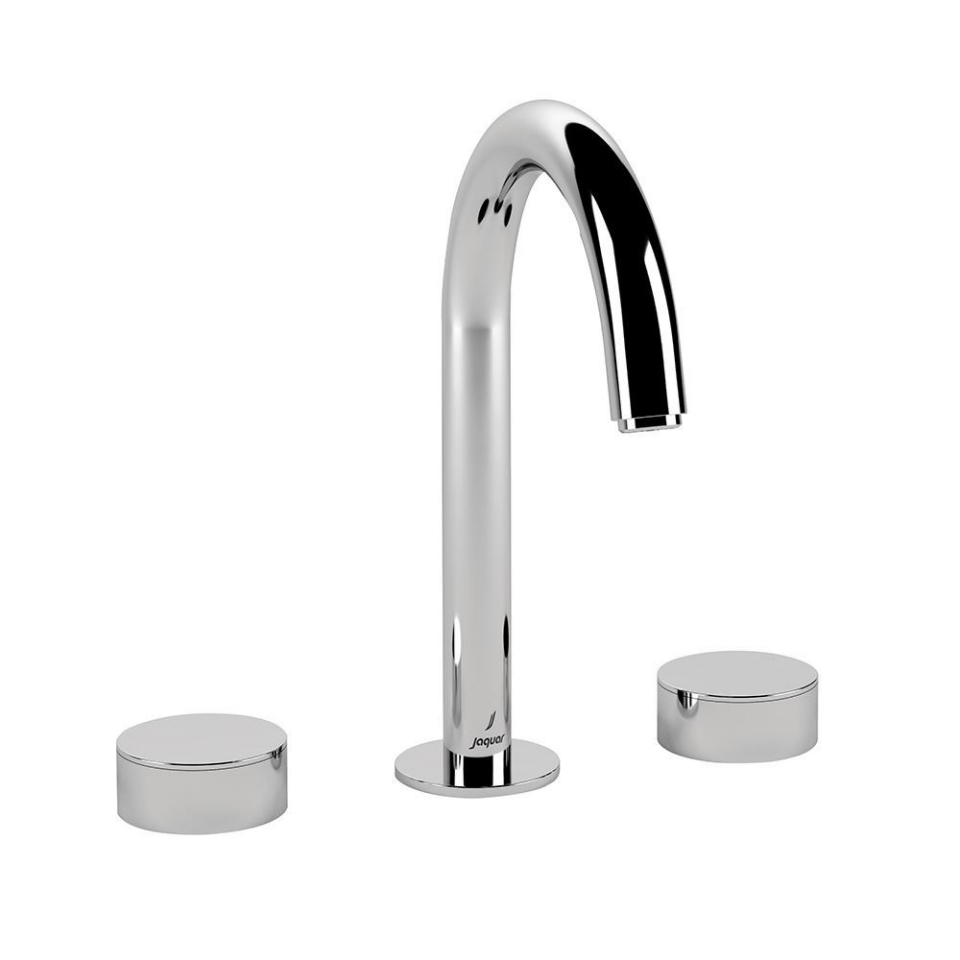 Picture of 3-hole basin mixer with pipe spout