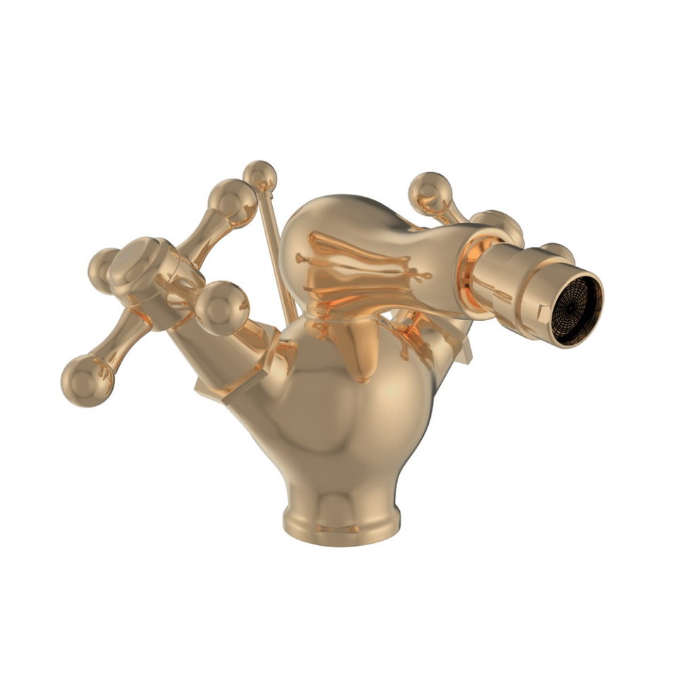 Picture of Monoblock Bidet Mixer with Popup Waste - Auric Gold