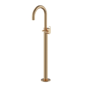 Picture of Exposed Parts of Floor Mounted Single Lever Bath Mixer - Auric Gold