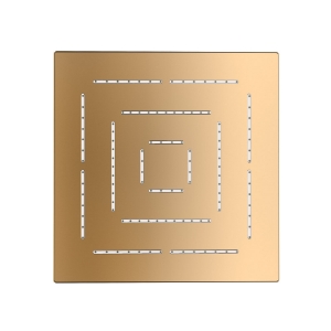 Picture of Square Shape Maze Overhead Shower - Auric Gold