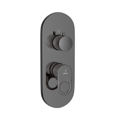 Picture of Aquamax Single Lever Shower Mixer - Black Chrome