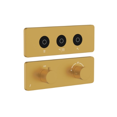 Picture of Exposed Part Kit of CLOUD Touch Shower System with 3 outlets - Gold Matt PVD