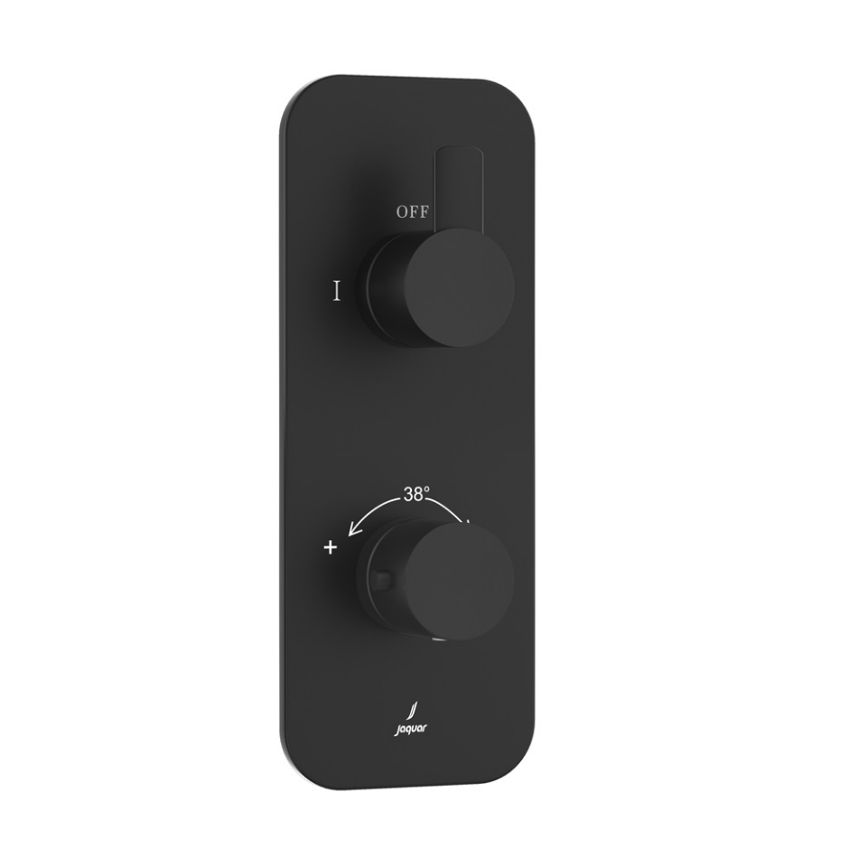 Picture of Aquamax Exposed Part Kit of Thermostatic Shower Mixer - Black Matt