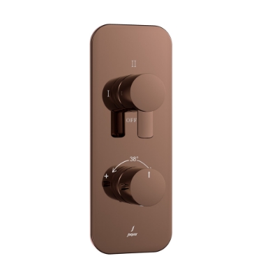 Picture of Aquamax Exposed Part Kit of Thermostatic Shower Mixer - Blush Gold Bright PVD