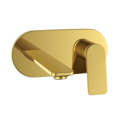 Picture of Exposed Parts of Single Lever Built-in In-wall Manual Valve - Gold Bright PVD