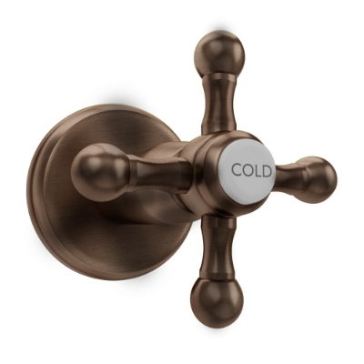 Picture of In-wall Stop Valve Hot Only - Antique Copper