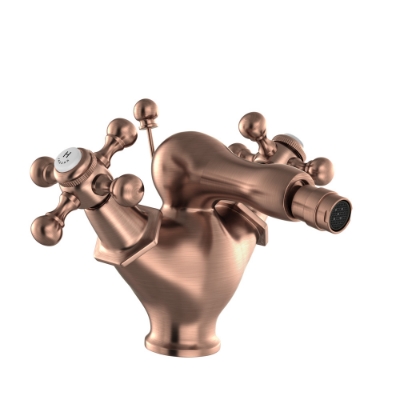 Picture of Monoblock Bidet Mixer with Popup Waste - Antique Copper