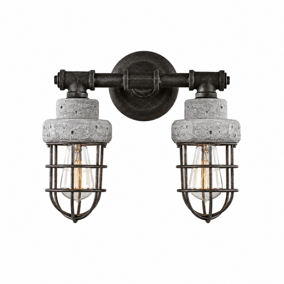 Picture of 2 Light cage type wall lamp