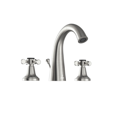 Picture of 3 hole Basin Mixer with Popup waste - Stainless Steel