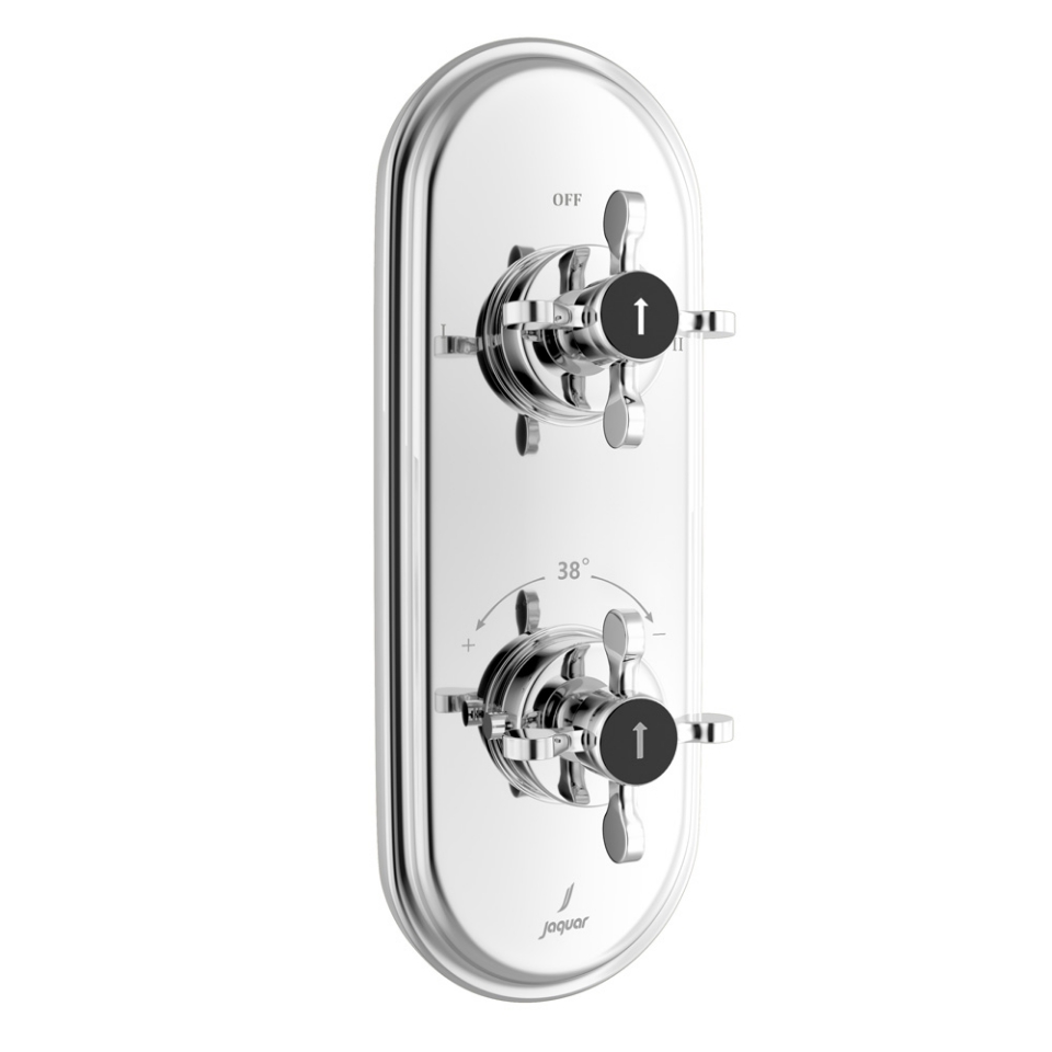 Picture of Aquamax exposed part kit of thermostatic shower mixer with 2-way diverter - Chrome