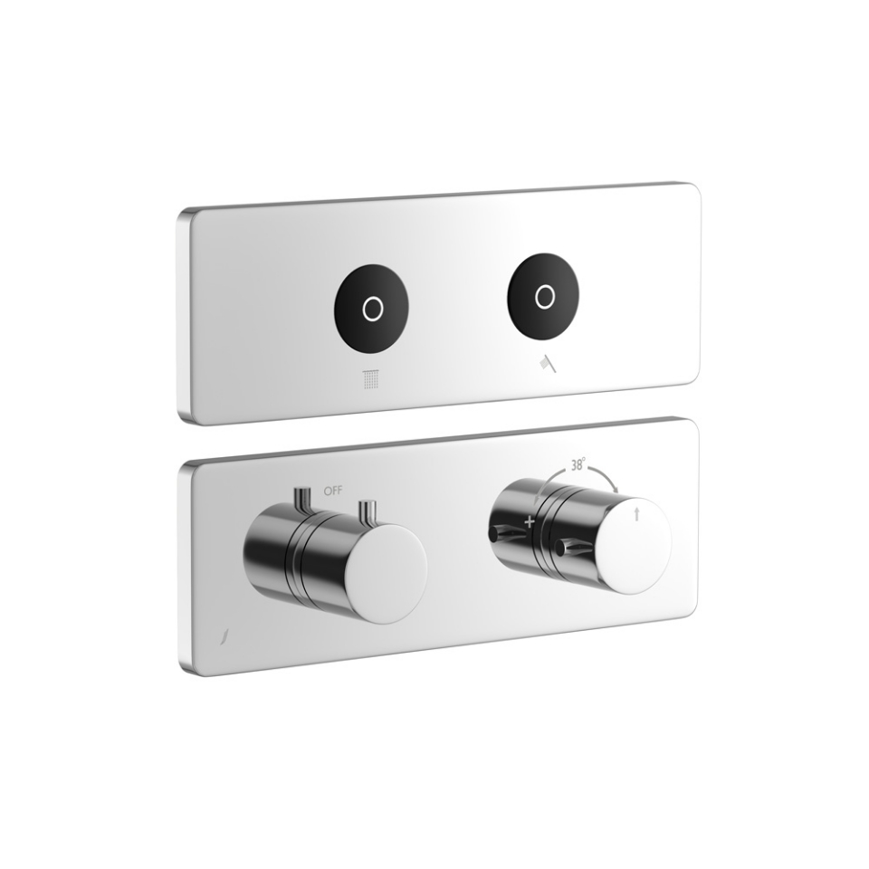 Picture of Exposed Part Kit of CLOUD Touch Shower System with 2 outlets - Chrome