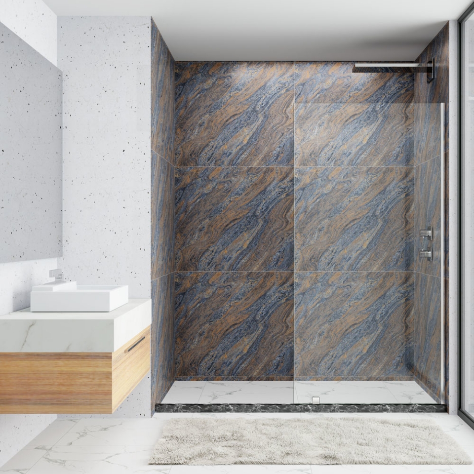 Picture of Stark Free Standing Bathscreen - (Width : 800-1200)